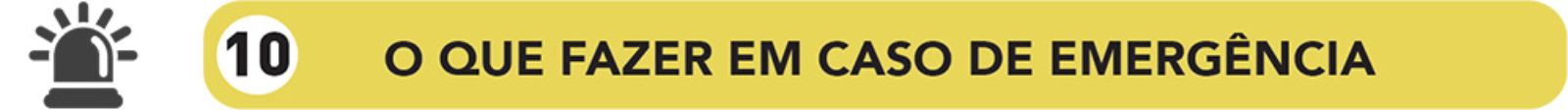o que fazer em caso de emergencia