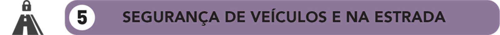 segurança de veiculos e na estrada