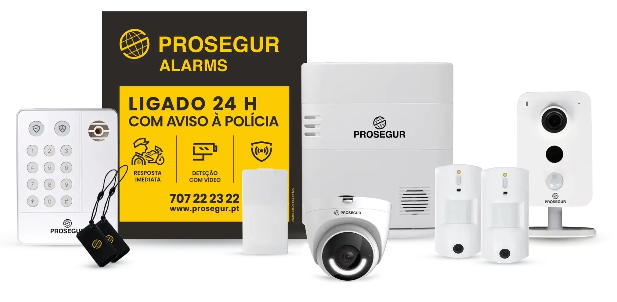 Kit elementos do alarme Prosegur Portugal Kit elementos do alarme Prosegur Portugal